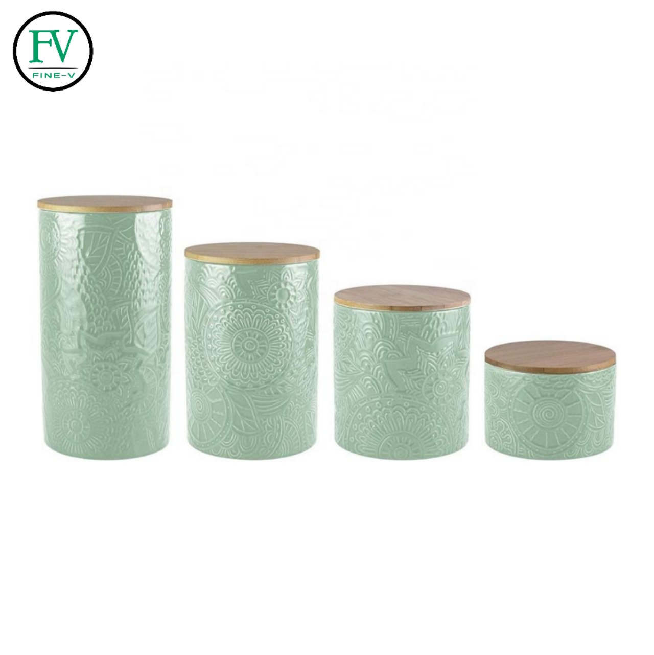 Nordic minimalist kitchen sealed ceramic storage tank