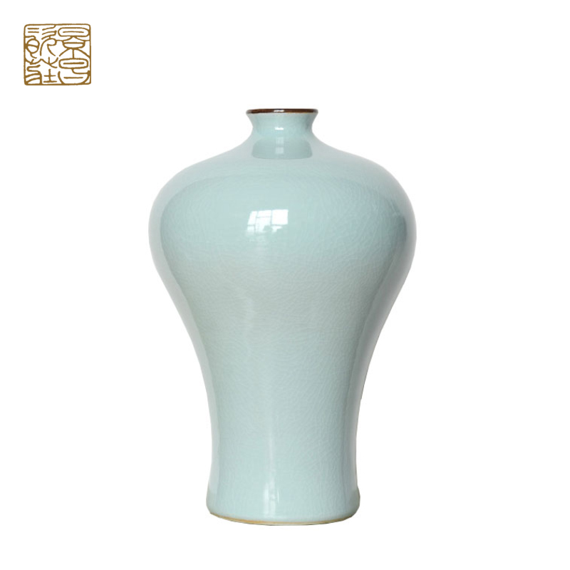 Nordic style deep yellow decorative arts and crafts ceramic ginger jars for sale