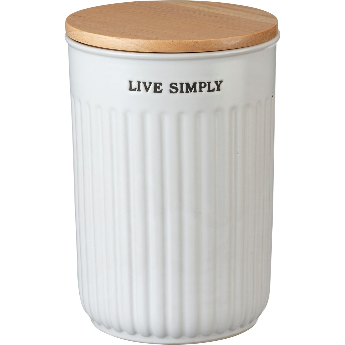 Novelty Cookie Nut Sugar Tea Coffee Life Jar Multifunction Ceramic Canister Set With Wooden Lids