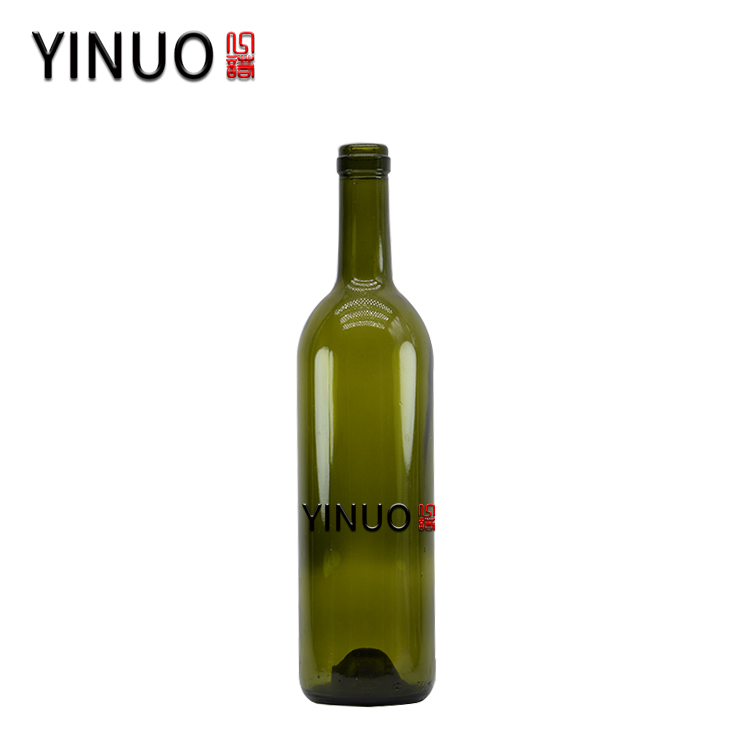 Nuoyi hotsale 500ml 750ml luxury wine bottle with cork cover