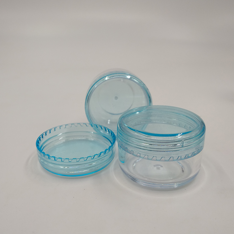 ODM&OEM 5ml bottle clear empty sample plastic small containers ps 5g cream jar for cosmetic