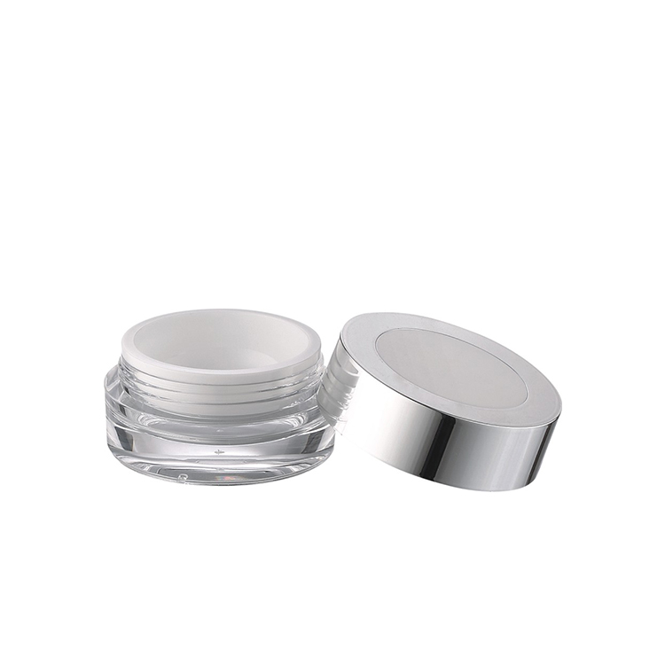 OEM 15g round double wall acrylic jar eye mask jar