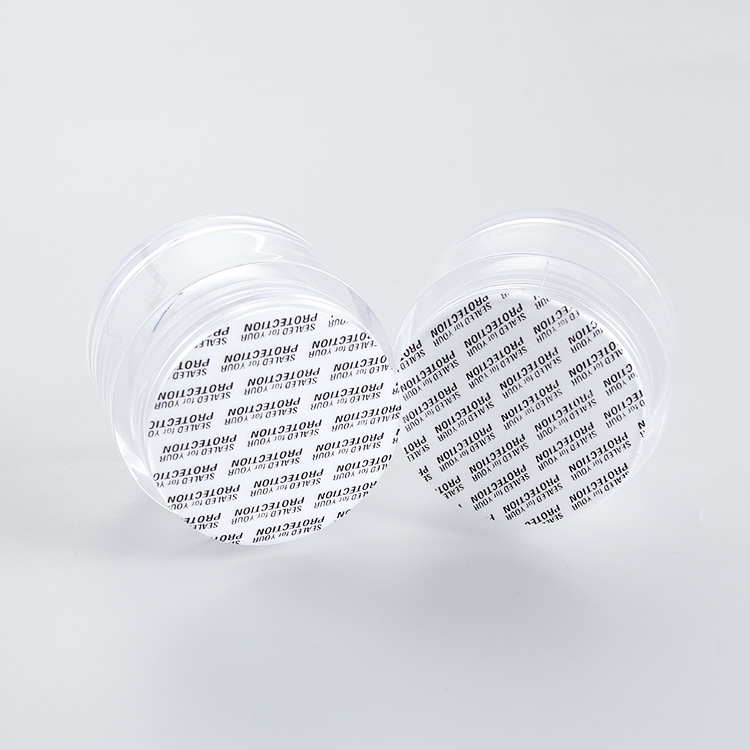 OEM 1oz 2oz 4oz 16oz PS clear Luxury Empty Cosmetic Containers Cosmetic Packaging Plastic Cream Jar with gold screw top lid