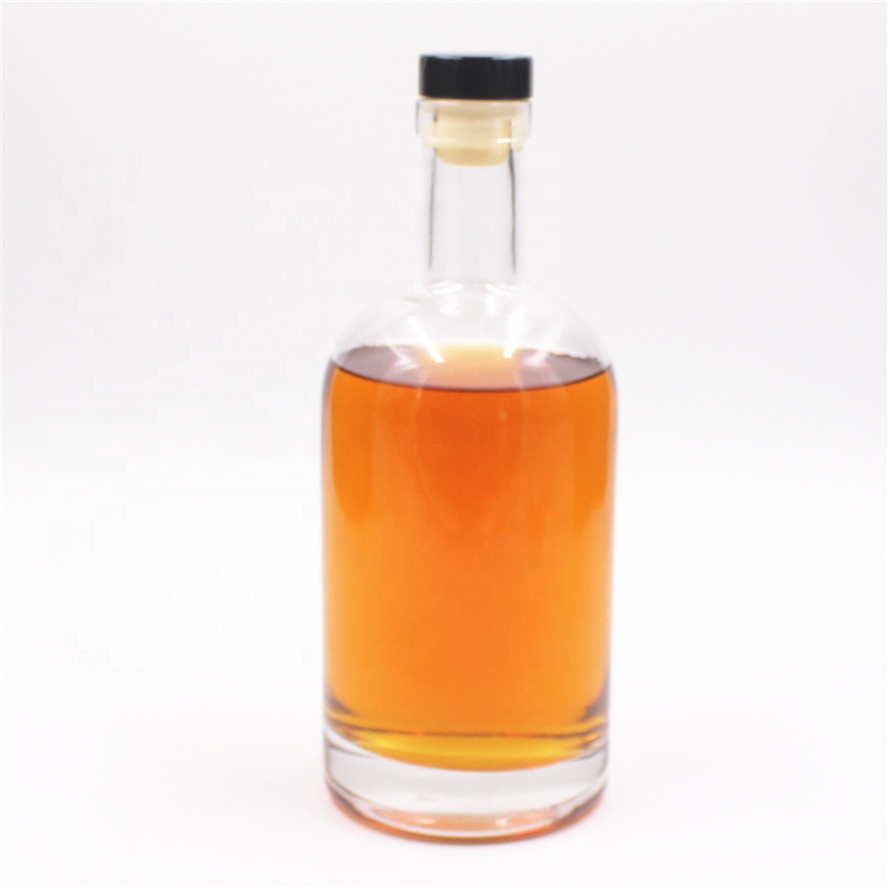 OEM 200ml 375ml 500ml 700ml 750ml 1000ml super flint logo custom liquor gin vodka rum whiskey glass bottle