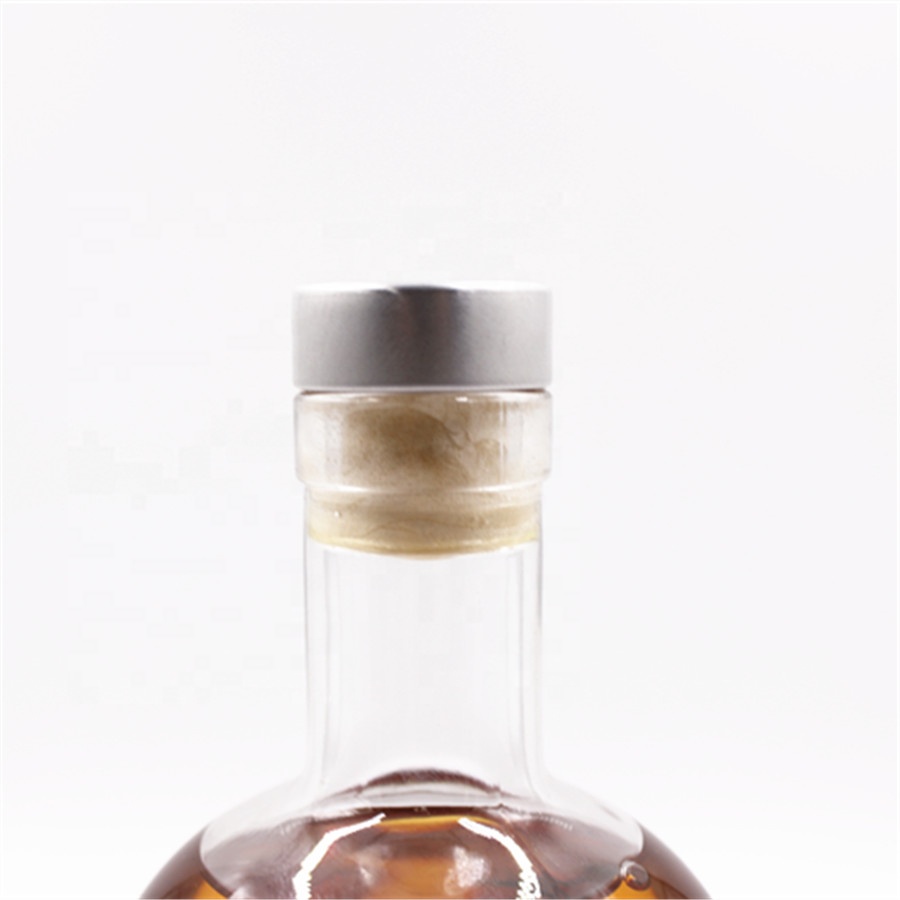 OEM 200ml 375ml 500ml 700ml 750ml 1000ml super flint logo custom liquor gin vodka rum whiskey glass bottle