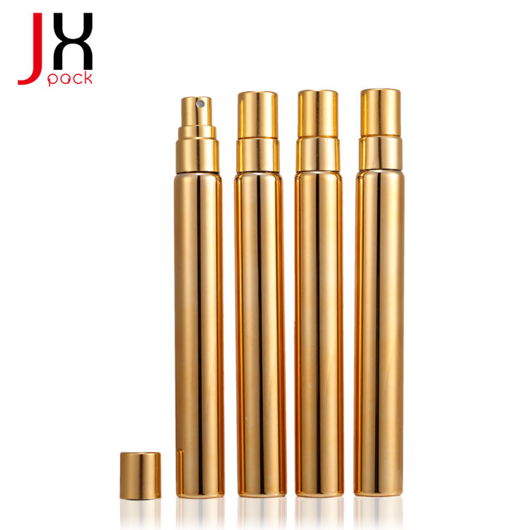 OEM 2ml 3ml 4ml 5ml 8ml 10ml 15ml perfume glass tester vial spray bottle with aluminum gold cap