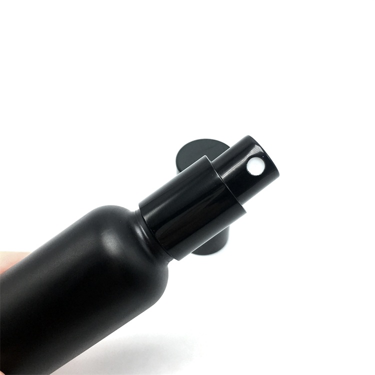 OEM 30ml matte black essential oil bottle with dropper 10ml glass good price