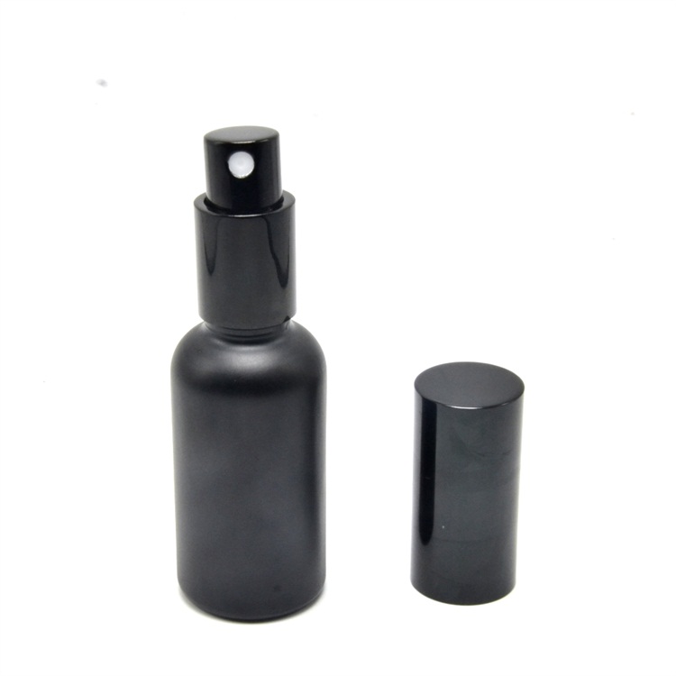 OEM 30ml matte black essential oil bottle with dropper 10ml glass good price