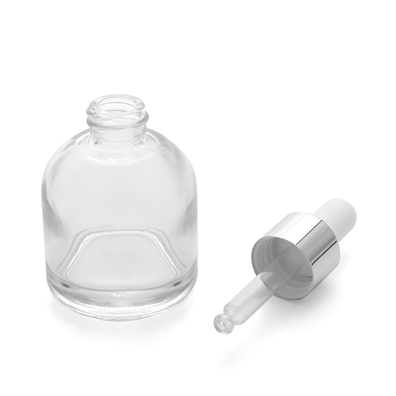OEM 30ml portable liquid bottle luxury cosmetic containers packaging glass dropper bottles essential oil bottle
