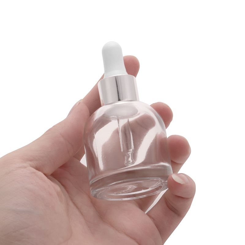 OEM 30ml portable liquid bottle luxury cosmetic containers packaging glass dropper bottles essential oil bottle