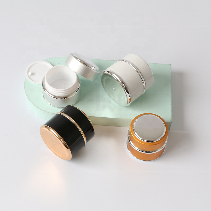 OEM 3g 5g 10g 15ml 30ml 50ml custom UV cap plastic jars for the painting gel polish dip powder and cosmetic cream with white lid