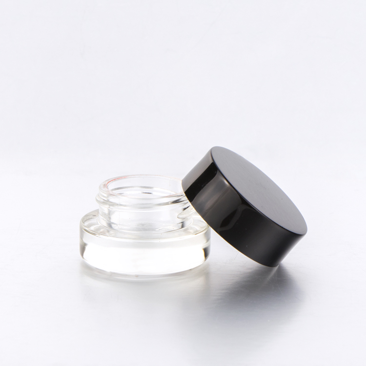 OEM 3g 5g 10g cosmetics packaging mini tester jar for skin care cream with screw crimp lid