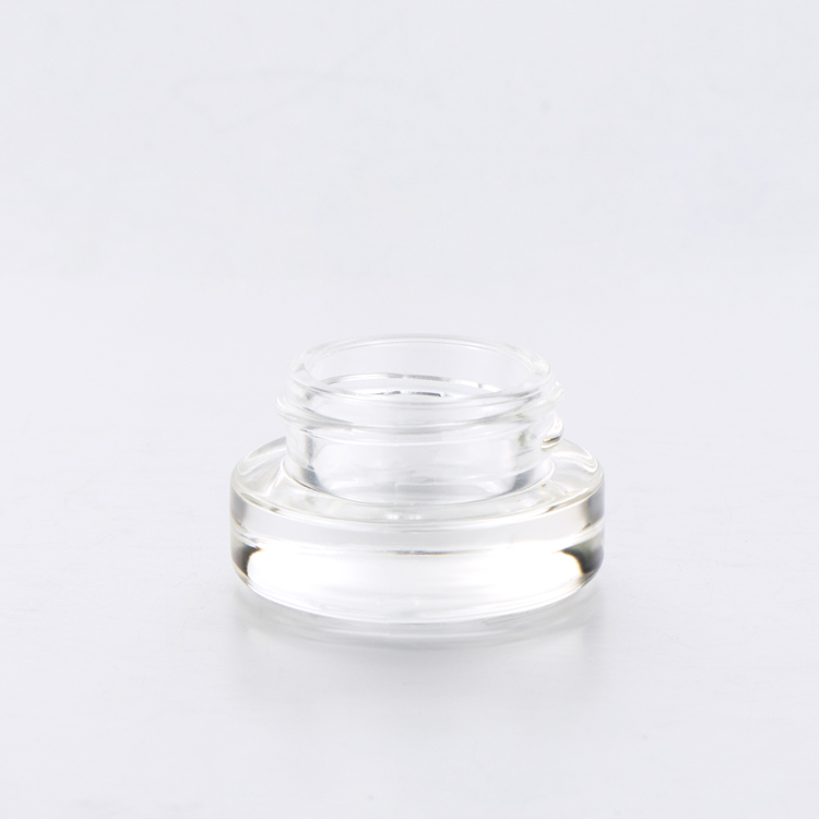 OEM 3g 5g 10g cosmetics packaging mini tester jar for skin care cream with screw crimp lid