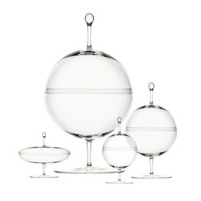 OEM Antique Decorative Small Clear Colored Borosilicate Pyrex Round Crystal Glass Candy Dish with Lid