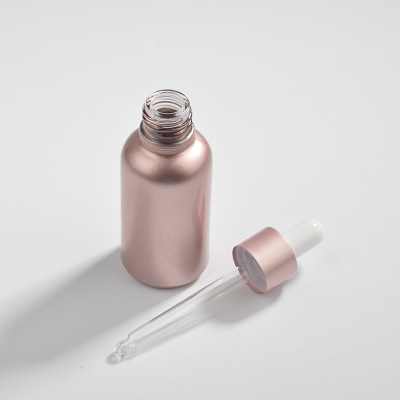 OEM Cosmetic Essential Oil Dropper Bottles Luxury 10ml 15ml 30ml Dropper Bottle Rose Gold Serum Bottle Dropper