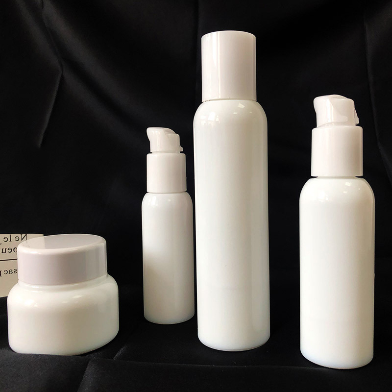 OEM Cosmetic Packaging High Quality Empty Ceramic Glass 30ml 50ml 100ml Face Serum White Lotion Bottle