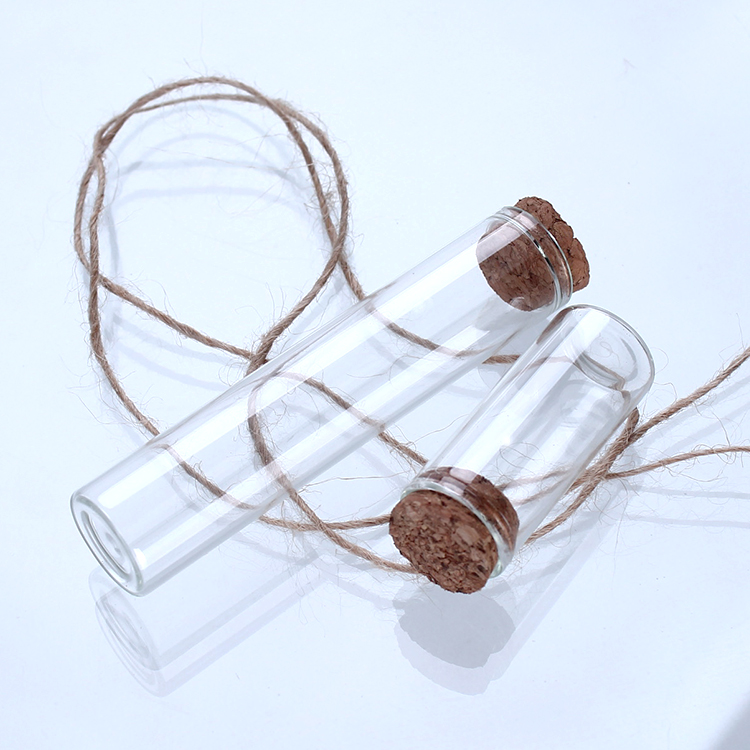 OEM Custom Logo 10ml glass Vial saffron pill bottle eyelash packaging container with cork lid