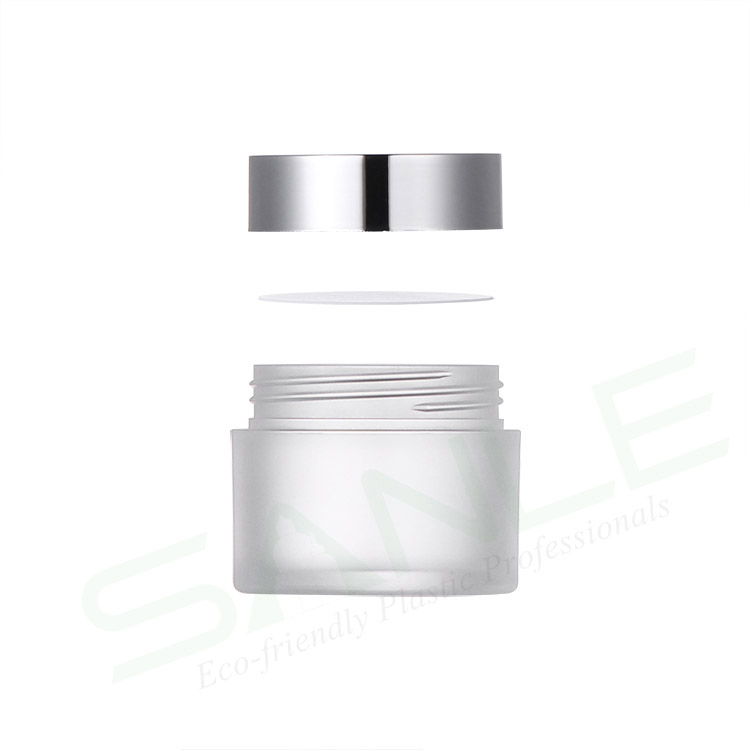 OEM Custom Private Label Wholesale 1OZ PS Acrylic Nail Dipping Powder matte jar with golden cap