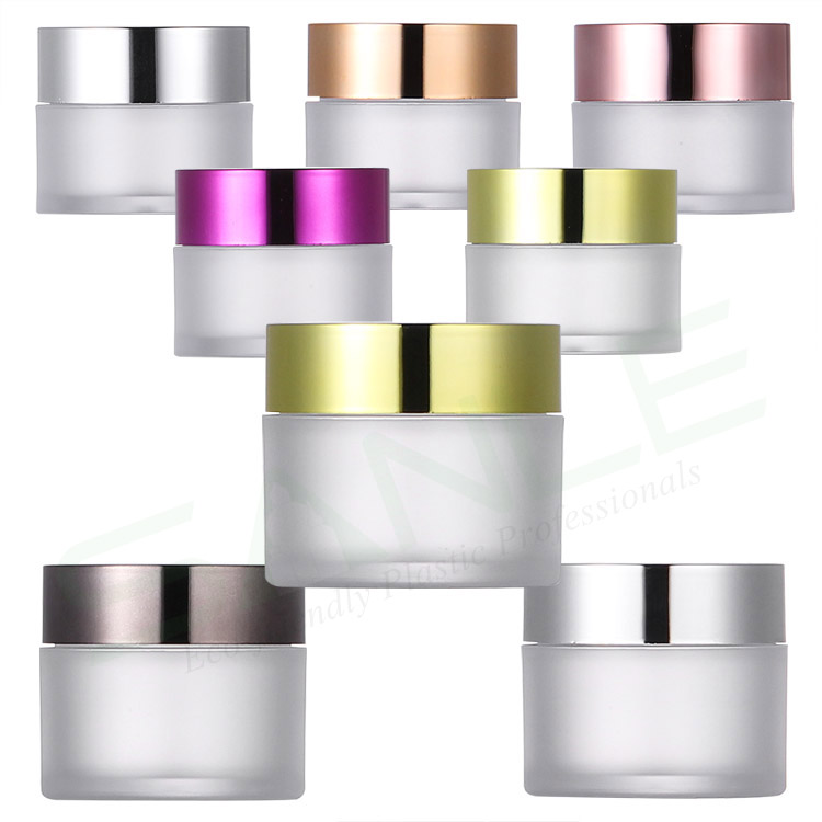 OEM Custom Private Label Wholesale 1OZ PS Acrylic Nail Dipping Powder matte jar with golden cap