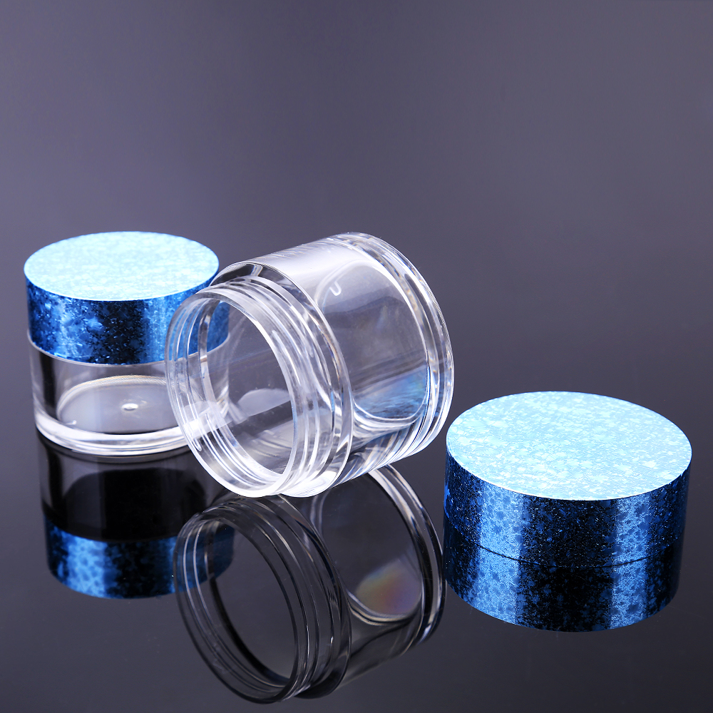 OEM Custom Private Label Wholesale Cosmetic jar container Double Wall Plastic 1oz 2oz Acrylic Jar
