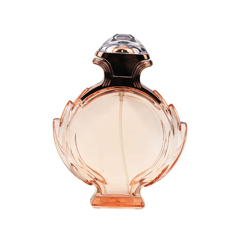 OEM Custom Round Shape Women Spray Glass 100 ml perfume bottle