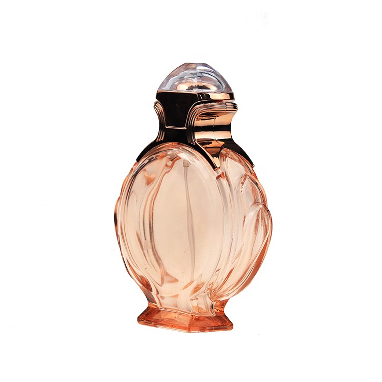 OEM Custom Round Shape Women Spray Glass 100 ml perfume bottle
