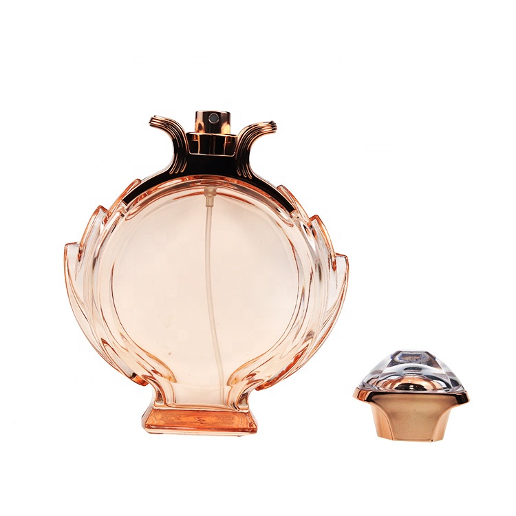 OEM Custom Round Shape Women Spray Glass 100 ml perfume bottle