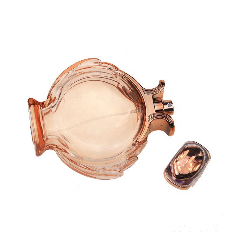 OEM Custom Round Shape Women Spray Glass 100 ml perfume bottle
