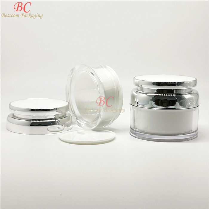 OEM Eco Friendly 80g 100g 150g 200g Skin Care PETG Face Cream Cosmetic Containers And Packaging Jars/Containers For Cream