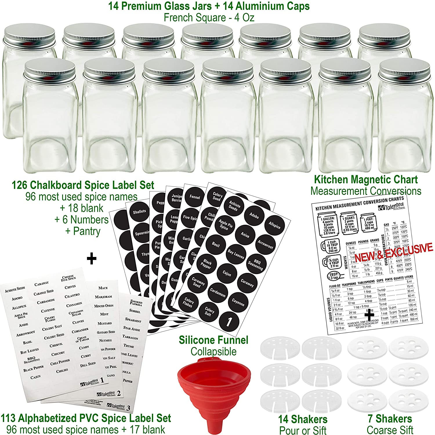 OEM Empty Clear 120ml Square Pepper Glass Bottle 4oz Spice Jar With Shaker With Screw Lid