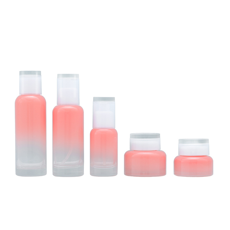 OEM Empty Cosmetic Packaging Glass Bottle Set 30g 50g 40ml 100ml 120ml Glass Bottle Face Cream Serum Lotion Jar Container