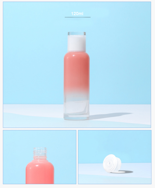 OEM Empty Cosmetic Packaging Glass Bottle Set 30g 50g 40ml 100ml 120ml Glass Bottle Face Cream Serum Lotion Jar Container