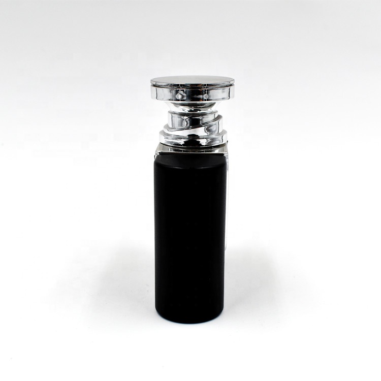 OEM Factory Direct High End Glass Leather Black 100ml Perfume Spray Bottle