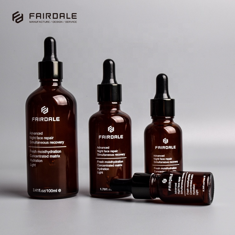 OEM Factory Fairdale 10ml 15ml 30ml 50ml 100ml brown color essential oil glass bottle