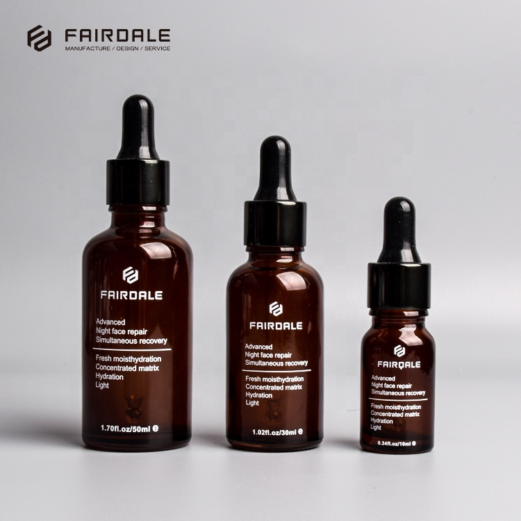 OEM Factory Fairdale 10ml 15ml 30ml 50ml 100ml brown color essential oil glass bottle