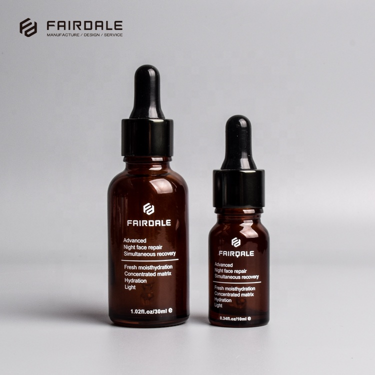 OEM Factory Fairdale 10ml 15ml 30ml 50ml 100ml brown color essential oil glass bottle