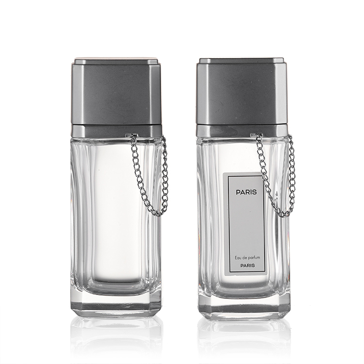 OEM Factory Square 30/50/75/100ml Spray Glass Bottle for man