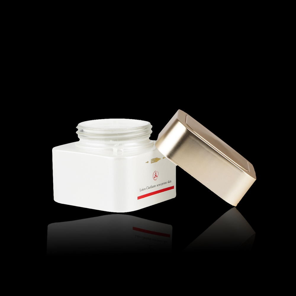 OEM Hot Sale Wholesale Frosted 50g Clear Glass Cosmetic Jars With Lids