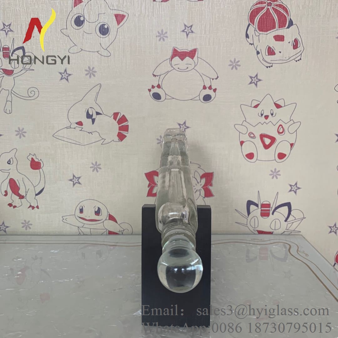OEM Hot sale gun shaped bottle unique whisky bottle shapes gun decanter
