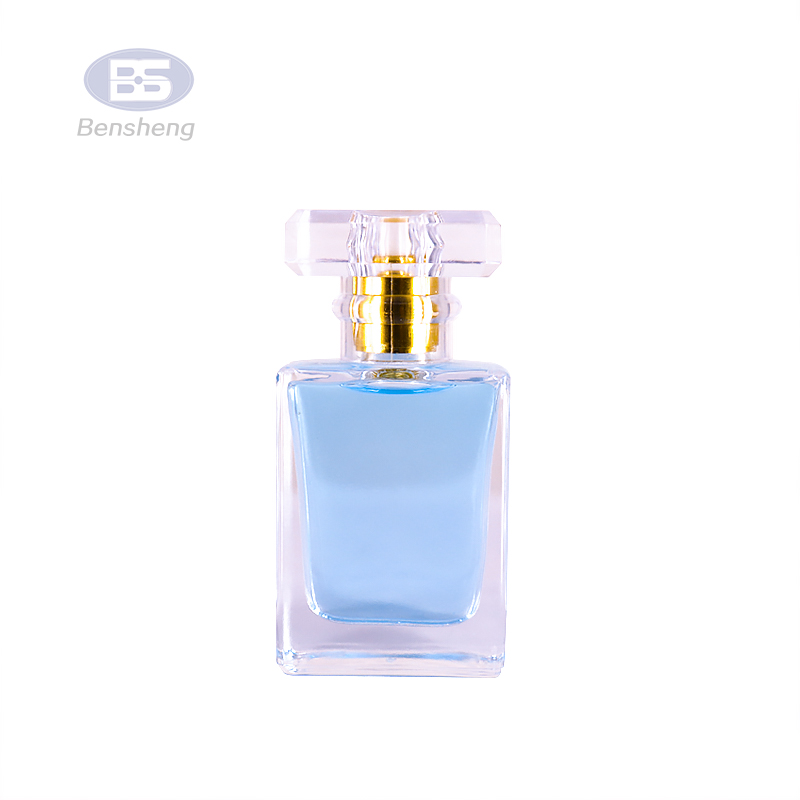 OEM Logo 5ml 10ml 20ml 1oz Empty Clear Square Rectangle Shape Spray Glass Perfume Bottle With Fine Sprayer Pump