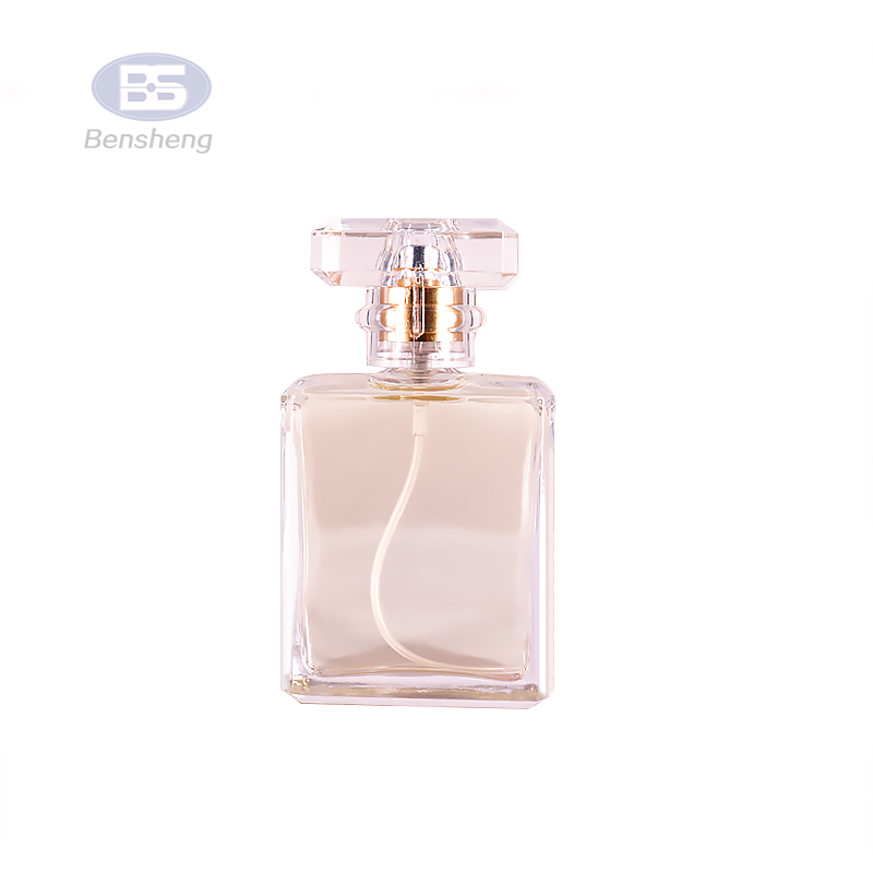 OEM Logo 5ml 10ml 20ml 1oz Empty Clear Square Rectangle Shape Spray Glass Perfume Bottle With Fine Sprayer Pump