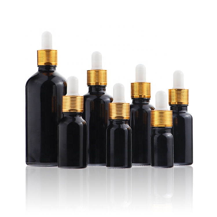 OEM Logo Color Amber Green Clear Essential Bottle Serum Dropper Bottle 5 ml 10 ml 30 ml 50 ml