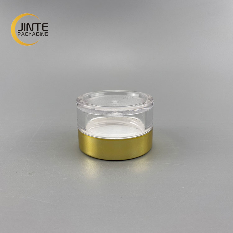 OEM Luxury Gold Lid Cosmetic Packaging Containers Lip Scrub Jars 5g,10g,15g,30g