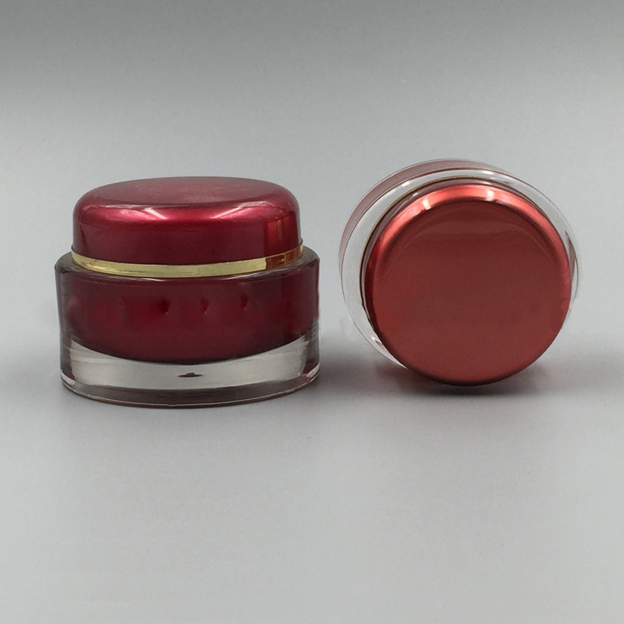 OEM ODM 10g acrylic cream jar 10g face jar acrylic for skin care 10g acrylic jar cosmetic packaging