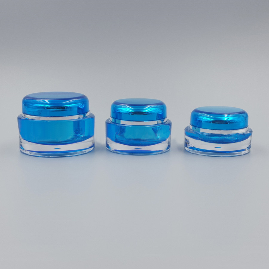 OEM ODM 10g acrylic cream jar 10g face jar acrylic for skin care 10g acrylic jar cosmetic packaging
