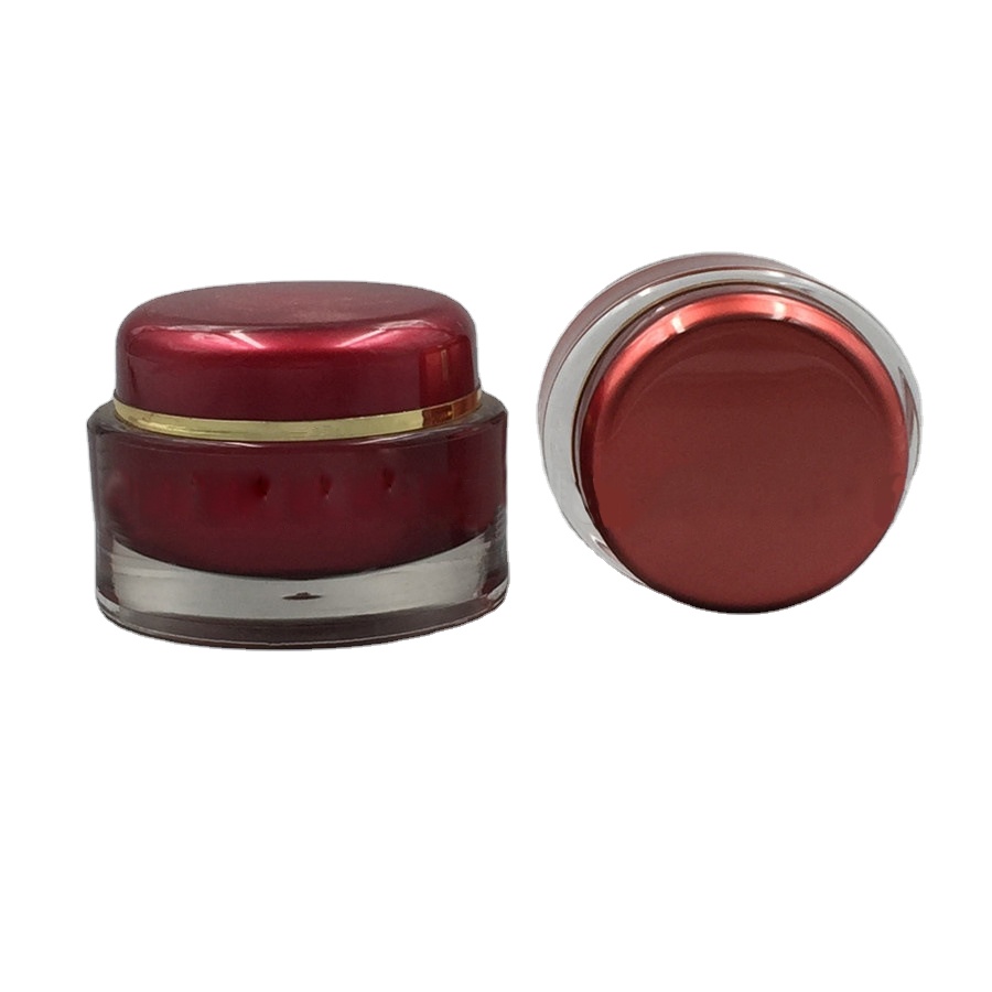OEM ODM 10g acrylic cream jar 10g face jar acrylic for skin care 10g acrylic jar cosmetic packaging