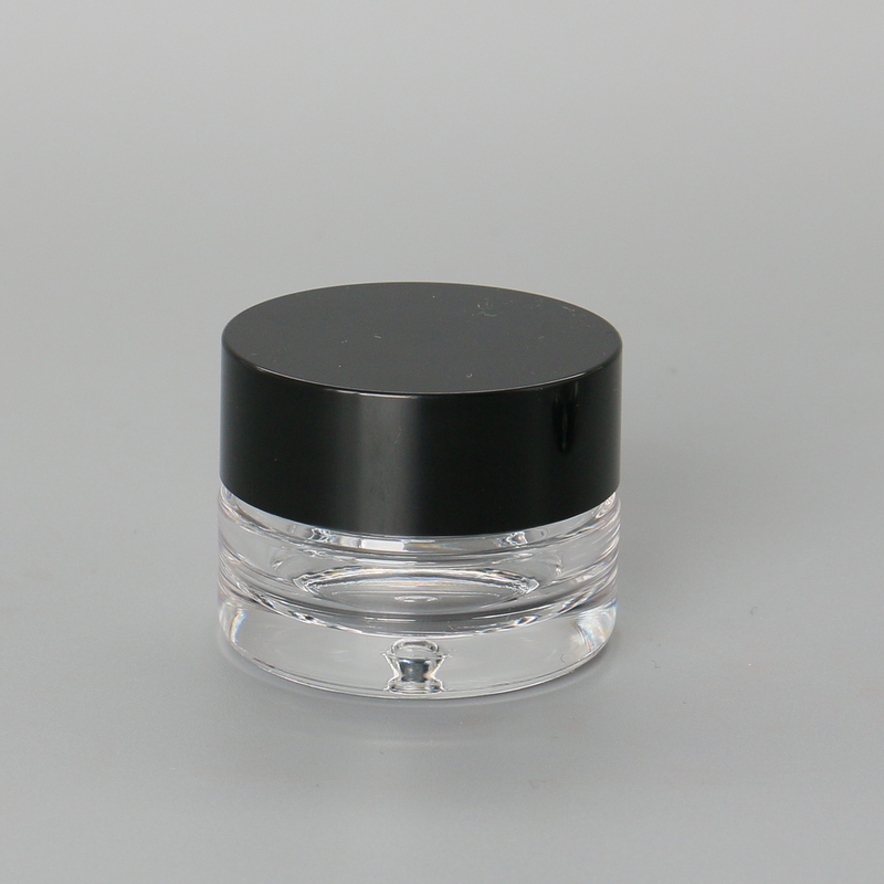 OEM & ODM Accept Custom Design Logo Print High Quality Small Mini Acrylic Portable Powder Jar Makeup Compact Case