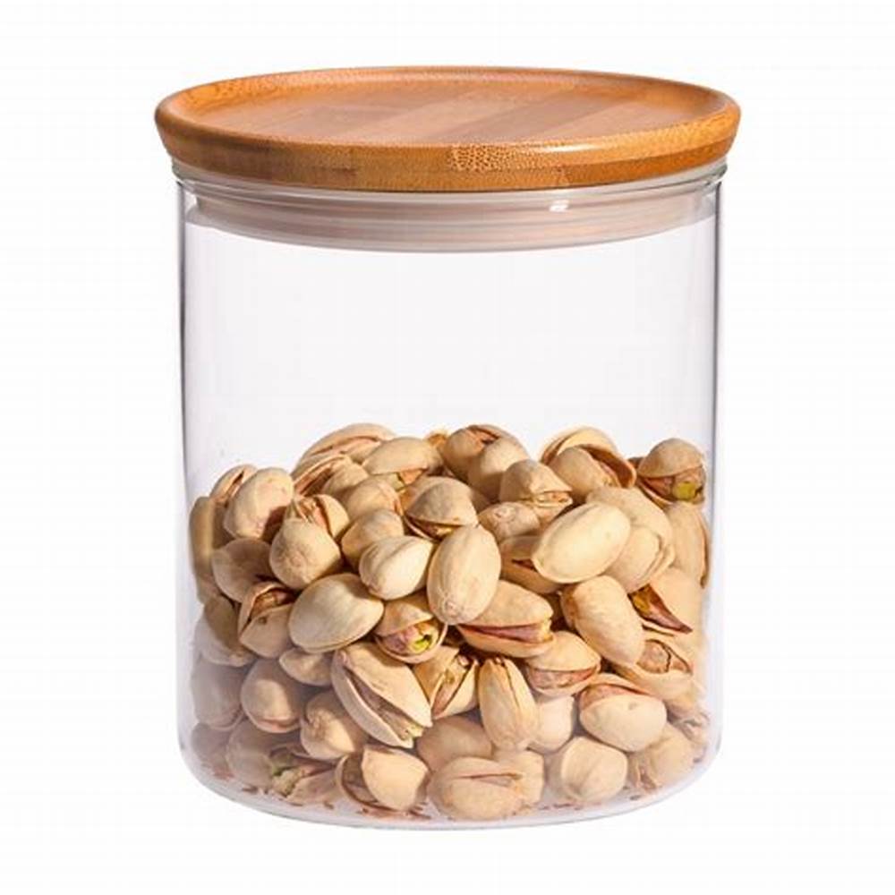 OEM&ODM Airtight High Borosilicate Glass Food Storage Jars With Cork Bamboo Lids