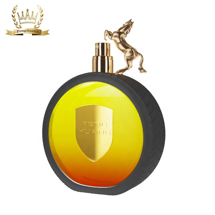 OEM ODM Customize 100ml Fancy Tyre Men Cosmetic Glass Perfume Bottle