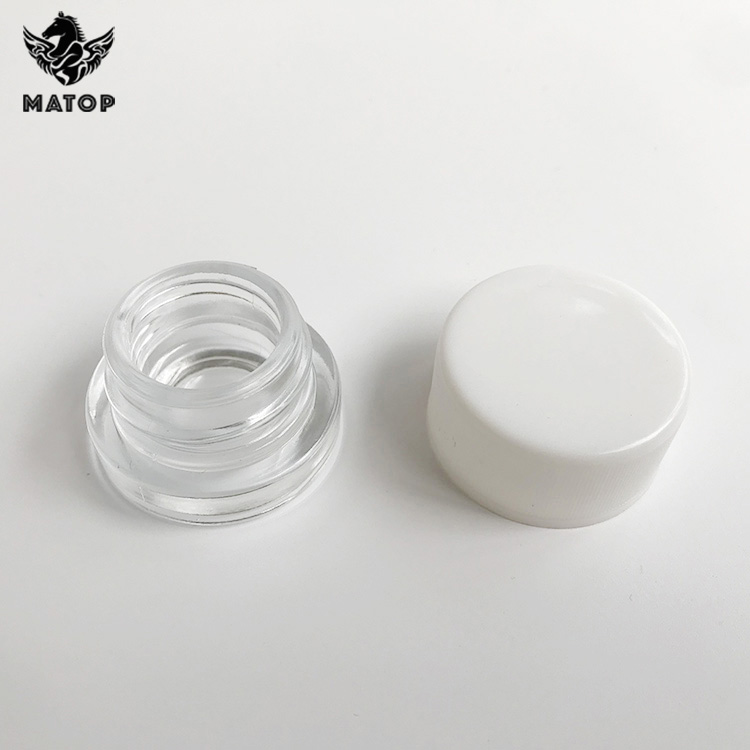 OEM ODM Gold printing concentrate container glass